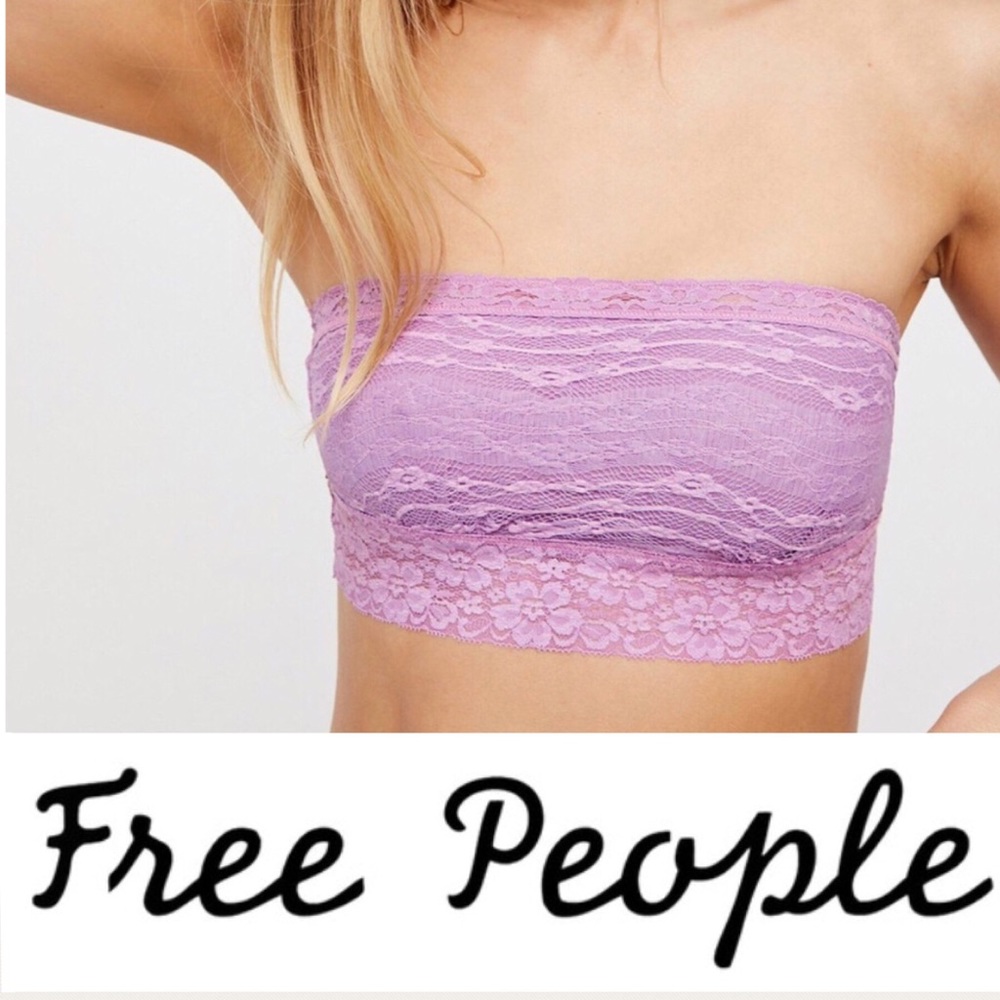 🆓Free People Lace Bandeau Lt purple